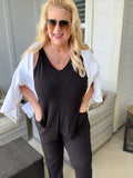 Double Take Full Size Sleeveless Straight Jumpsuit