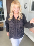 Midnight Dream Embroidered Tunic Top