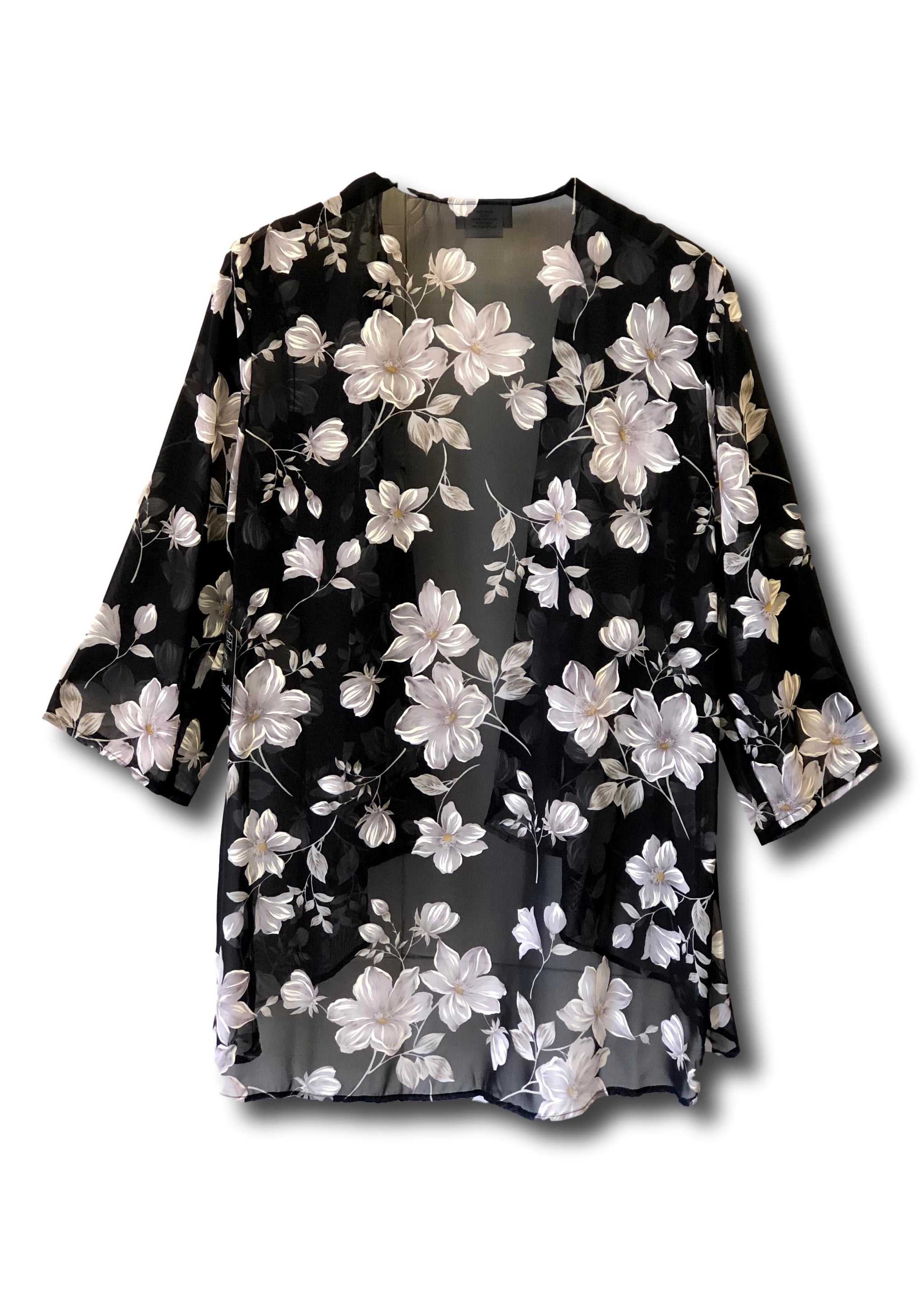 long chiffon kimono jacket