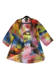 Fly Like a Butterfly Chiffon Kimono Jacket in Coral Sunset