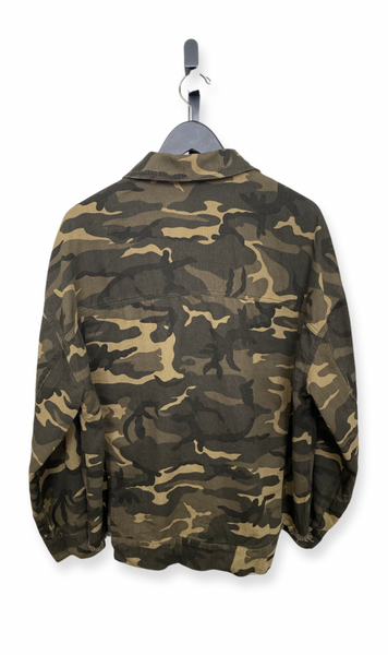 Now You See Me Distressed Camo Jacket
