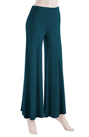 Palazzo Pant in Teal Blue