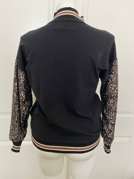 Call Me Hollywood Sequined Bomber Jacket