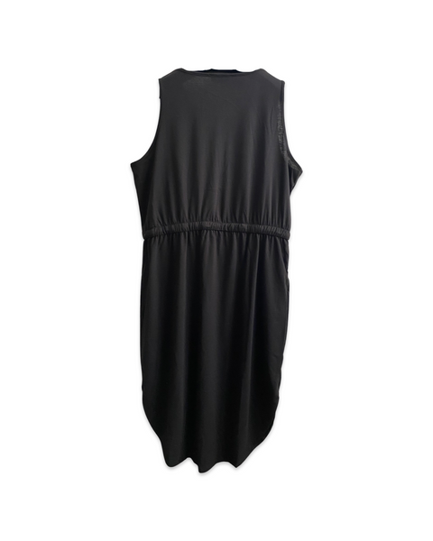 Summer Safari Sleeveless Dress in Black