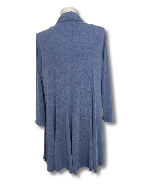 How ‘Bout a Spin Flared Cardigan Sweater in Blue