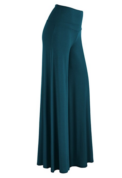Palazzo Pant in Teal Blue